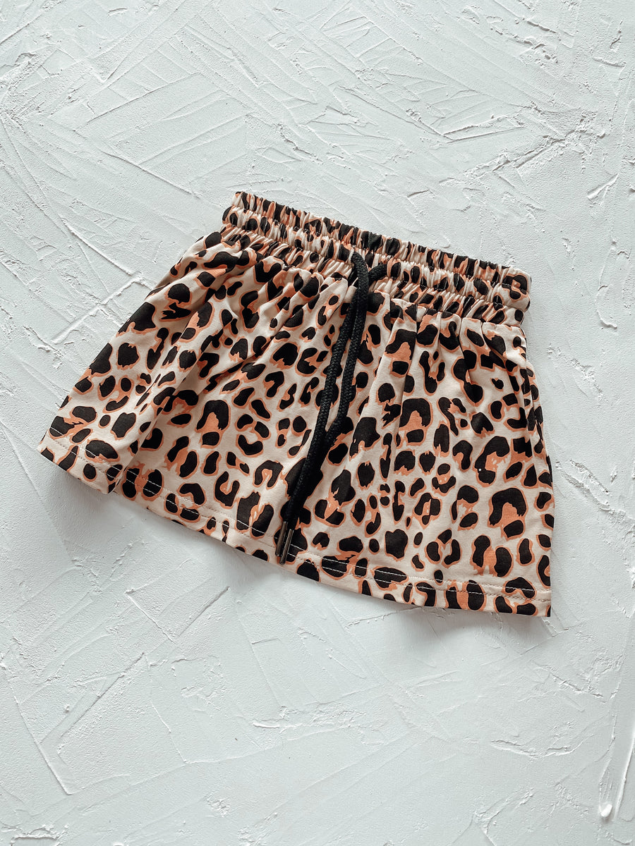 Kids Leopard Print Skirt Ballerinas and Boys