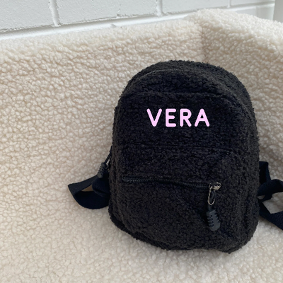 Black bag with White embroidery